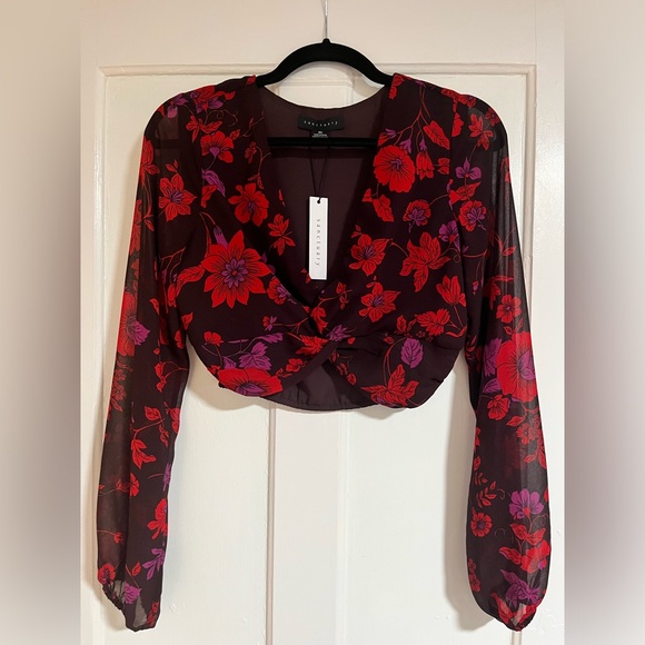 Sanctuary Sheer Twist Top Night Wish - Picture 5 of 7